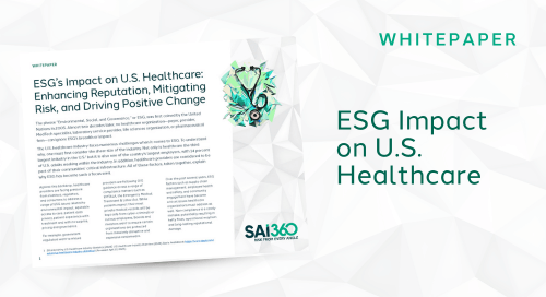 ESG impact on healthcare